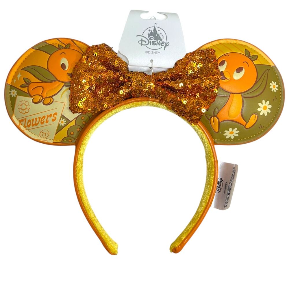 Disney World NWT Minnie Ear Headband Orange Bird Epcot Flower Garden Festival OS